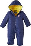 iXtreme Baby Boy's Snow Pram - Newborn Infant Hooded Bodysuit Bunting Snowsuit (0-24M), Size 12/18M, Navy