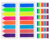 Agoer 1920 Pcs Sticky Notes Flags Index Tabs Sticky Markers Flags Colourful Small Neon Arrow Writeable Adhesive Strips for Page Marking Mini File Tabs Flags as Reading Notes Book Markers