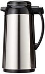 (Black/Chrome) - Zojirushi Premium Thermal 1-Litre Carafe, Brushed Stainless Steel