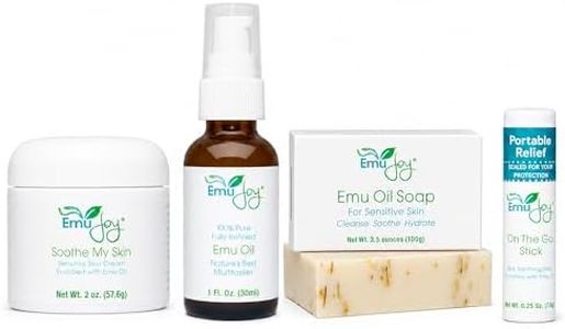 Soothe My Rash Kit - Natural Skin Relief Set with Cream, Oil, Soap & Balm Stick - Dry, Itchy, Sensitive & Irritated Skin, Daily Moisture Support