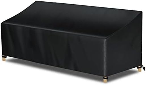 AWNIC Funda Sofa Exterior Impermeable 3 Plazas Funda de Muebles de Jardín Impermeable Resistente a los Rayos UV y al Desgarro Cubre Sofa Telo Oxford Funda Sillon Terraza 220x85x61/71cm