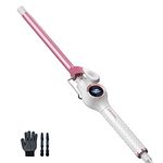 ORYNNE 1/2 Inch Curling Iron Wand Ceramic, Small Curling Iron for Tight Curls, Half Inch Tiny Thin Curling Wand for Short & Long Hair, Heat Up Fast, Digital Temp Control