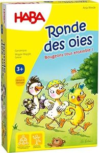 HABA- Renard Ronde des oies société Enfant-Un Jeu de Mouvement et d'animation-Petit Format-3 Ans et plus-306980, 306980, Coloré