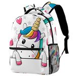 Laptop Backpack For Women Girls Moe Of Unicorns Stylish Casual Daypack Bag, Travel Business College School Bookbag 29.4x20x40cm