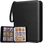 Card Binder 9-Pocket, 1080 Pockets Trading Card Binder with 60 Removable Sleeves, Zipper Card Collection Binder, Collectible Card Albums Card Folder for MTG, TCG, Sports Cards, Game Cards