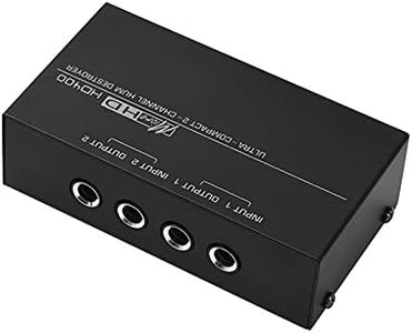 HUIOP hum Eliminator,Ultra-Compact Hum Destroyer 2-Channel Hum Eliminator Noise Filter with 1/4 Inch TRS Inputs Outputs