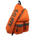 K-Cliffs Reflective Sling Backpack/Body Bag Messenger/Bag Daypack/School Student Book Bag with Safety, Bright, Stripe Orange