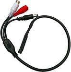 SpyCameraCCTV CCTV Security Camera Inline Audio Microphone with Loop Through Power