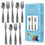 9 Piece Stainless Steel Kids Silver