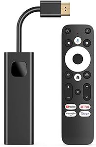 Dcolor Android TV Stick[Google Certified], 4K HD Streaming Device with Google Chromecast [16GB Memory], HDMI Streaming Stick for TV, Netflix Certified, Google Assistant[Android TV 2024 Latest]