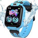 LITEYPP Smart Watch Answer/Make Calls, Kids Smart Watch Connected GPS Phone for Boys and Girls with Calling SOS Camera Music Player Alarm Video, Birthday Gifts for Kids