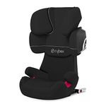 Cybex Silver Solution X2-Fix Child's Car Seat, with Reclining Headrest and ISOFIX Compatible, Group 2/3 (15-36 kg), From Approx. 3 to Approx. 12 Years, Pure Black