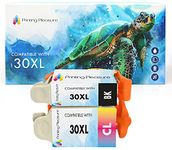 2 XL (FULL SET) Compatible Kodak 30XL (30B & 30CL) Ink Cartridges for Kodak Hero 2.2 3.1 4.2 5.1 ESP 1.2 3.2 C100 C110 C115 C300 C310 C315 C330 C360 Office 2100 2150 2170 - Black/Colour, High Capacity