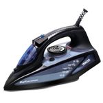 INALSA Steam Iron 2400 Watts|Quick Heat Up with Up to 30G/Min Steam|100 Gm/Min Steam Boost|Scratch Resistant Ceramic Soleplate|Vertical Steam, Anti Drip &Anti Calc Functions,2 Year Warranty(Onyx 2400)