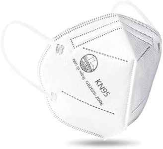 ChiSip Disposable KN95 Face Mask 50 Pack, 5 Layer Cup Dust Safety Masks, Breathable Protection Masks for Adult, Men, Women (Colorful)