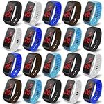 20 Pack Silicone LED Watch Kids Uni
