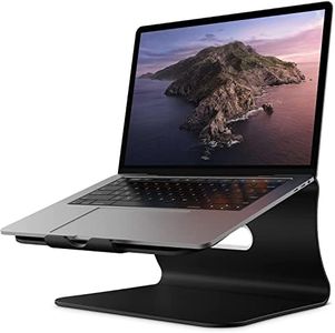 Bestand Laptop Stand Aluminum Cooling Computer Stand Holder for Apple MacBook Air Pro 11-16" Notebooks (Black)