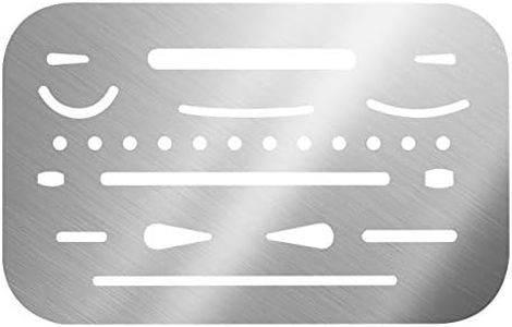 ALVIN 3298 Stainless Steel Erasing Shield.005 Flexible Stainless Steel