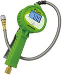 Astro Tools 3018GR Digital Tire Inflator w/Stainless Steel Hose & Push-Lock Coupler Chuck - Green, Large