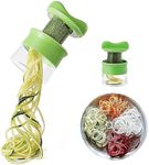 Handheld Spiralizer Vegetable Slicer, Upgrade 4 in 1 Adjustable Spiral Slicer, Veggie Spiral Cutter Pasta Maker for Carrot, Fruit, Cucumber, Potato, Pumpkin, Zucchini