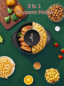 FOHERE 3.5L Popcorn Maker – Electric Hot Air Popcorn Machine
