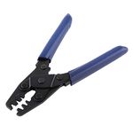 Crimping Plier, 22-10Awg Professional Insulated Open Style Crimp Tool Integral Lock with Self Releasing Mechanism for Semi-Insulated Fully Insulated Butt Terminals Connectors