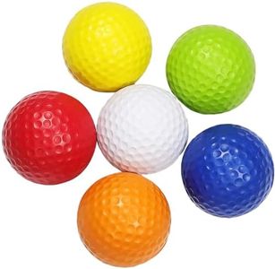 Fadcaer 6 Pcs Practice Golf Balls,Soft PU Golf Practice Balls,Golf Training Aid Balls,Golf Practice Ball Light-Weight Durable,Golf Training Balls for Indoor or Outdoor Training