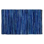 100% Cotton Rag Rug 3x5' Multicolor Chindi Rug - Hand Woven & Reversible for Living Room Kitchen Entryway Rug - Navy,Kitchen Rugs, Farmhouse Rugs, Rugs for Living & Bedroom,Woven Rugs