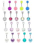 VCMART 20pcs Belly Button Ring Stai