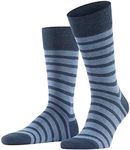 FALKE Men's Happy Box 5-Pack Socks Cotton Black Grey Blue Mix Plain Patterned To Wear All Year Round With Casual Or Dress Looks Or At Work Multipack 5 Pairs