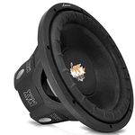 Lanzar 6.5” Car Subwoofer Speaker - Black Non-Pressed Paper Cone, Aluminum Voice Coil, 4 Ohm Impedance, 600 Watt Power and Foam Edge Suspension for Vehicle Audio Stereo Sound System - MAXP64