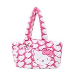 Cute Bag Portable Hello Kitty Plush Handbag Kawaii Purse Anime Cartoon Soft Fluffy Lolita Lovely Shoulder Bag for Women, pink, Contemporary