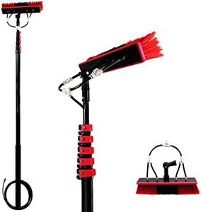 Extendable window cleaning kit telescopic brush 36ft/10.8M Water Fed Extendable Brush, Cleaning Photovoltaic And Solar Panels Window Clean Extendable Cleaner Conservatory Ywanwj water fed pole
