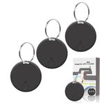 Oveallgo™ Prox Mini Magnetic GPS Tracker, Oveallgo GPS Tracker, Oveallgo Mini Portable Magnetic GPS Tracker, GPS Tracker tag for Kids, car, Luggage, Elderly, Pets (3Pcs-Black)