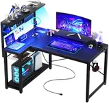 Homieasy Small Gaming Desk with Pow