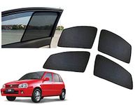 Auto Pearl Black Z Window Plug-in Half Sun Shades Car Curtain Compatible with - Zen (Set of 4) Color Black