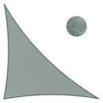 IOAOI Sun Shade Sail Waterproof, 5m x 5m x 7.1m Grey Garden Shade Sail Right Angle Triangle Garden Canopy, 3 Ropes, UV Block, Patio Sunshade Sunscreen Awnings Hot Tub Shelter for Outdoor