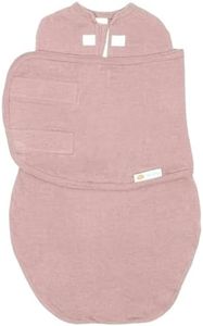 embé 2-Way Starter Baby Swaddle, 6-14 lbs, Newborn Swaddle Sack 0-3 Months, Zip & Velcro Swaddle 0-3 Months Baby Swaddles Wrap, Hip Healthy, Infant Swaddle - Guava