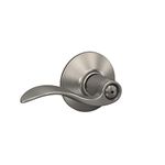 Schlage F40ACC619 Accent Privacy Lever, Satin Nickel