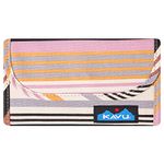 KAVU Big Spender Tri-fold Wallet Clutch Travel Organizer - Springtime Stripe, Springtime Stripe, One Size, Casual