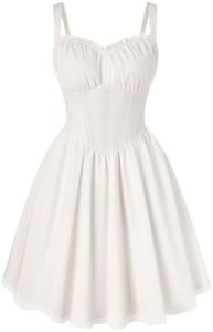 SCARLET DARKNESS Lace Corset Mini Dress with Pocket Women Teens Grad Outfit