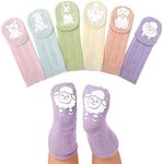 LA Active Anole Newborn & Infant Baby Socks - 6 Pairs - Knee High Girls Cable Knit Stockings (Pastels, 0-3 Months)