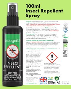 Incognito Insect Repellent Spray 100ml – Natural Mosquito Protection