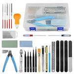 BGTXINGI 41Pcs Modeler Basic Tools Craft Set Gundam Model Tools Kit with Plastic Box Hobby Model Assemble Building Repairing and Fixing DIY Craft Kit