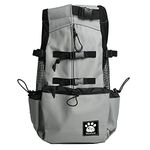 1-25KG Dog Carrier Bag with Drawstring Head Out Design, Ventilated Pet Backpack for Small Medium Dogs Daily Puppy Carrier for Walking Outdoor Safety/ Comfortable/ Lightweight