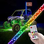 LED Whip Lights W/Flag Safego 1Pcs 
