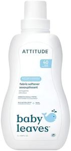 ATTITUDE Baby Fabric Softener, Hypoallergenic, Plant-based, Non-toxic, ECOLOGO Certified, Fluid Ounce, 40 Loads, Soothing Chamomile, 33.8 Fl Oz (Pack of 1)