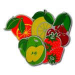 EPOSGEAR 5 Pack Assorted Fruit Design Car Air Fresheners - 5 Scent Variety Pack - With Elastic Hanging Loop