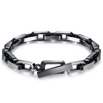 CDE Men's Bracelets Stainless Steel Mens Bracelets Link Chain Christmas Jewellery Gift Valentines Jewellery Gifts for Men Husband Boyfriend Son