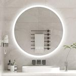 furduzz Round LED Bathroom Mirror 5